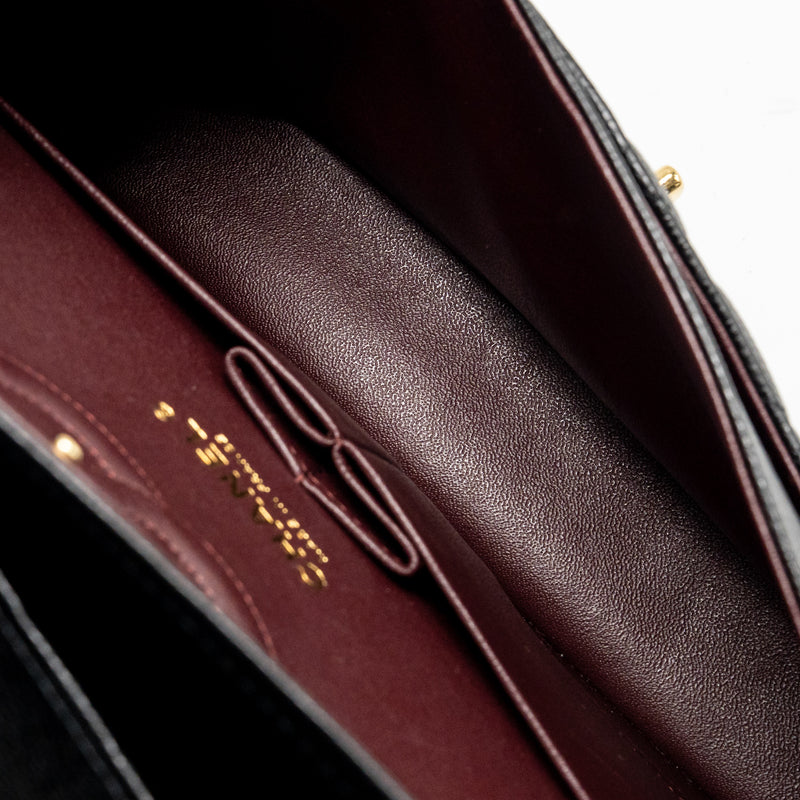 Chanel Medium Classic Double Flap Bag Caviar Black LGHW