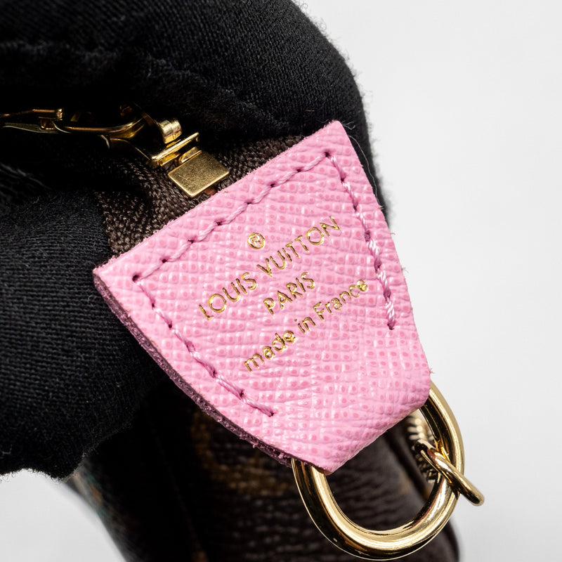 Louis Vuitton Mini Pochette Holiday limited print monogram canvas GHW