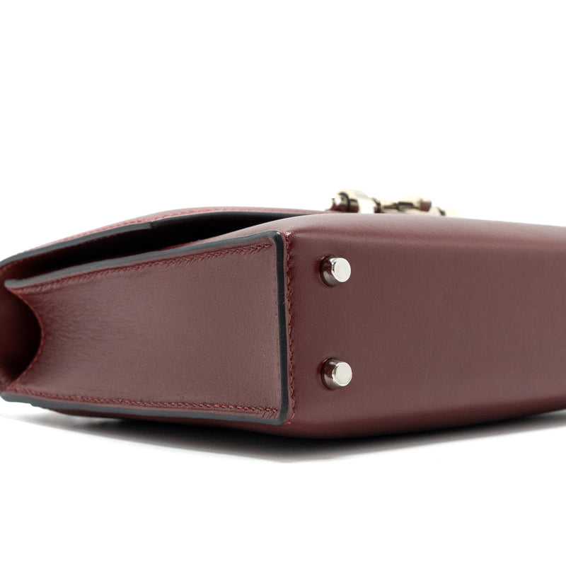 Hermes Mini Verrou Bag Tadelakt Rouge H SHW Stamp A