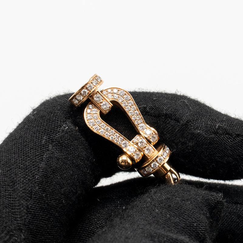 FRED Force 10 Bracelet Large Model Rose Gold/Diamonds with 2 Size 16 Strap/Chain