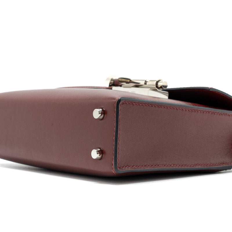 Hermes Mini Verrou Bag Tadelakt Rouge H SHW Stamp A