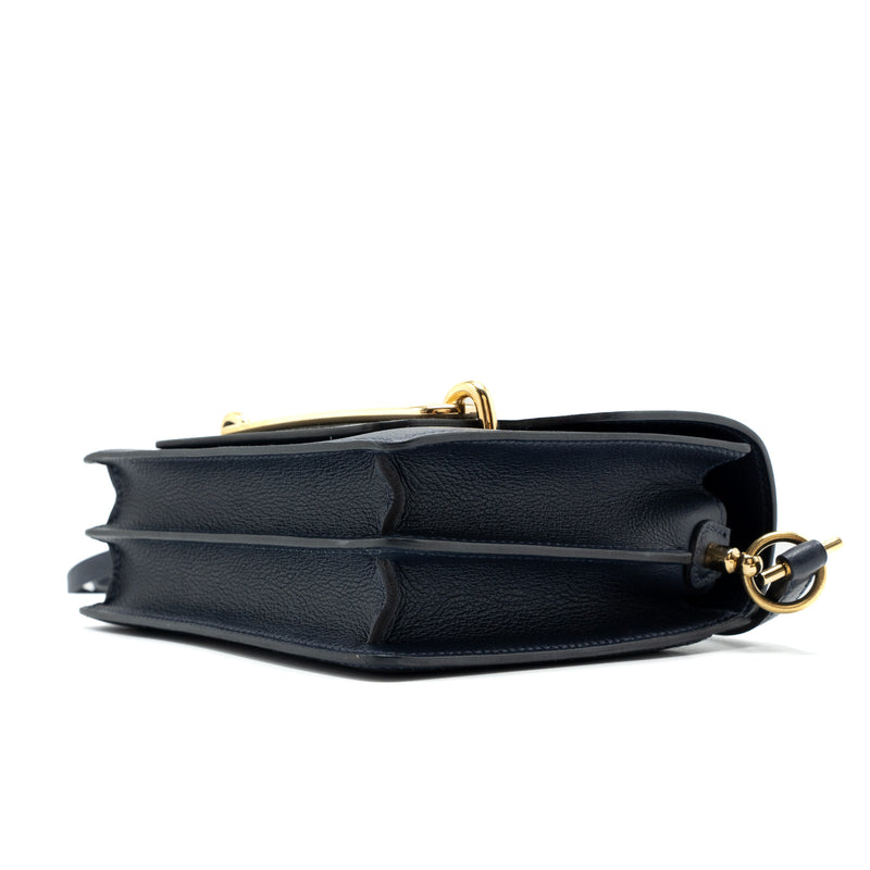Hermes Mini Roulis Evercolour Blue Nuit GHW Stamp Y