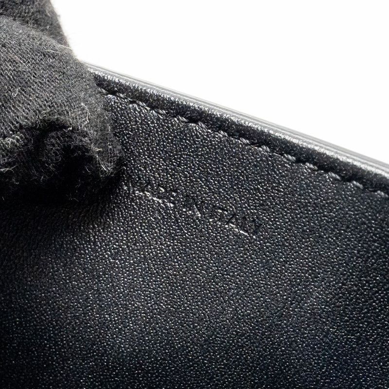 Celine Cuir Triomphe Chain Shoulder Bag Shiny Calfskin Black GHW