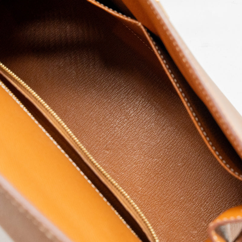 Hermes Kelly 28 Epsom Gold GHW Stamp Z