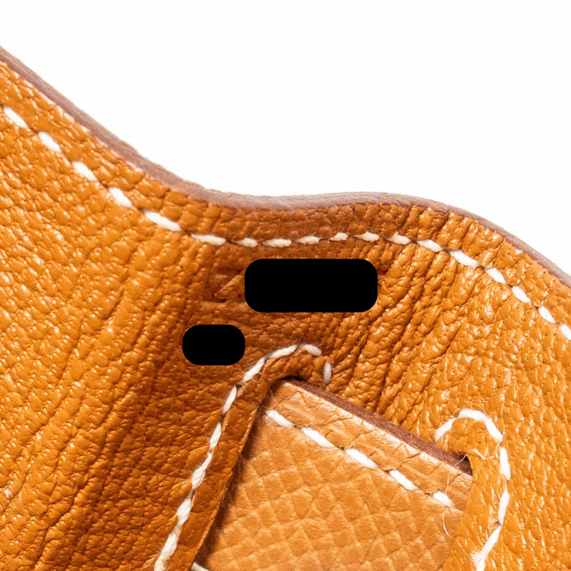 Hermes Kelly 28 Epsom Gold GHW Stamp Z