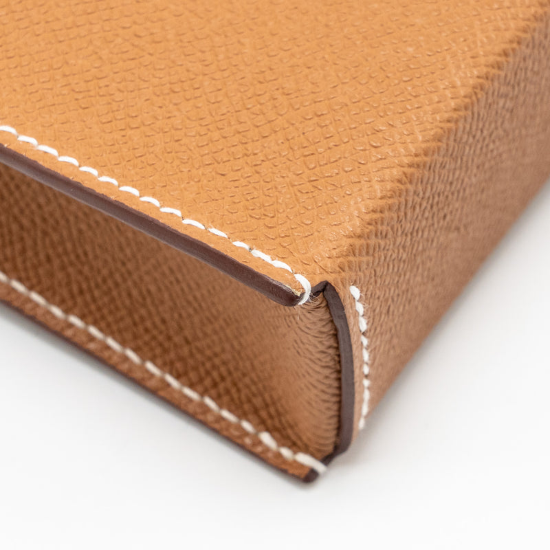Hermes Hermesnap epsom Gold SHW stamp K