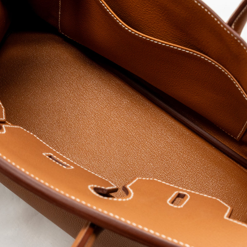 Hermes Shoulder Birkin evercolor Gold GHW Stamp K