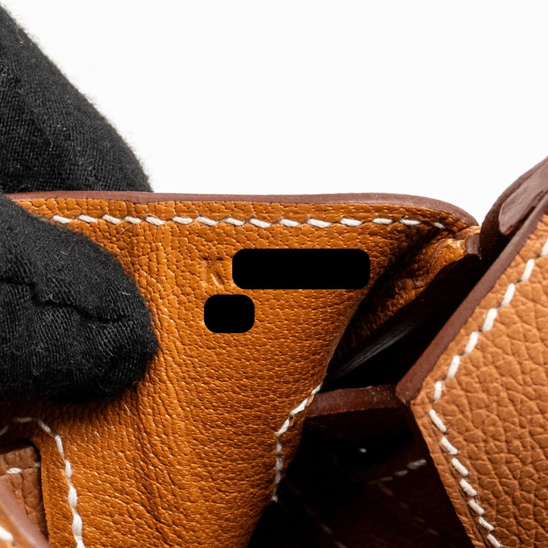 Hermes Shoulder Birkin evercolor Gold GHW Stamp K