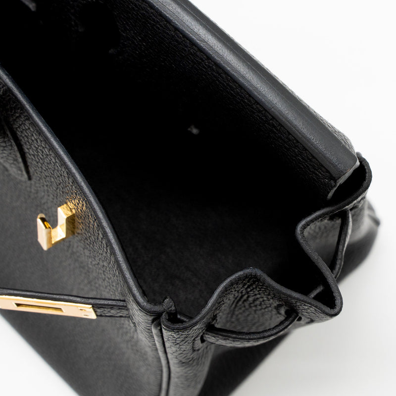 Hermes Birkin 25 Togo Black GHW Stamp Z