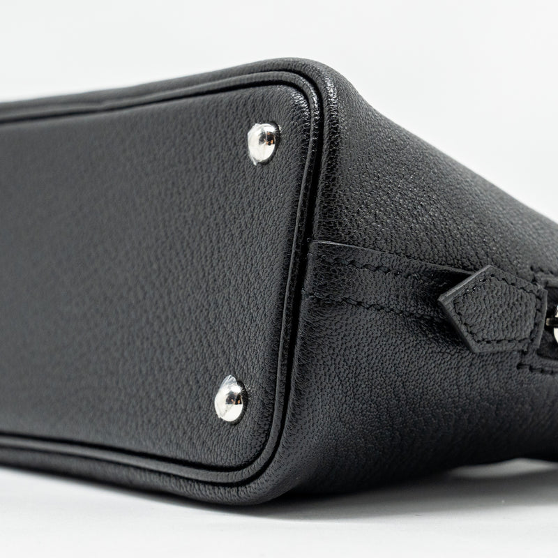 Hermes Mini Bolide Chèvre Mysore Black SHW Stamp W