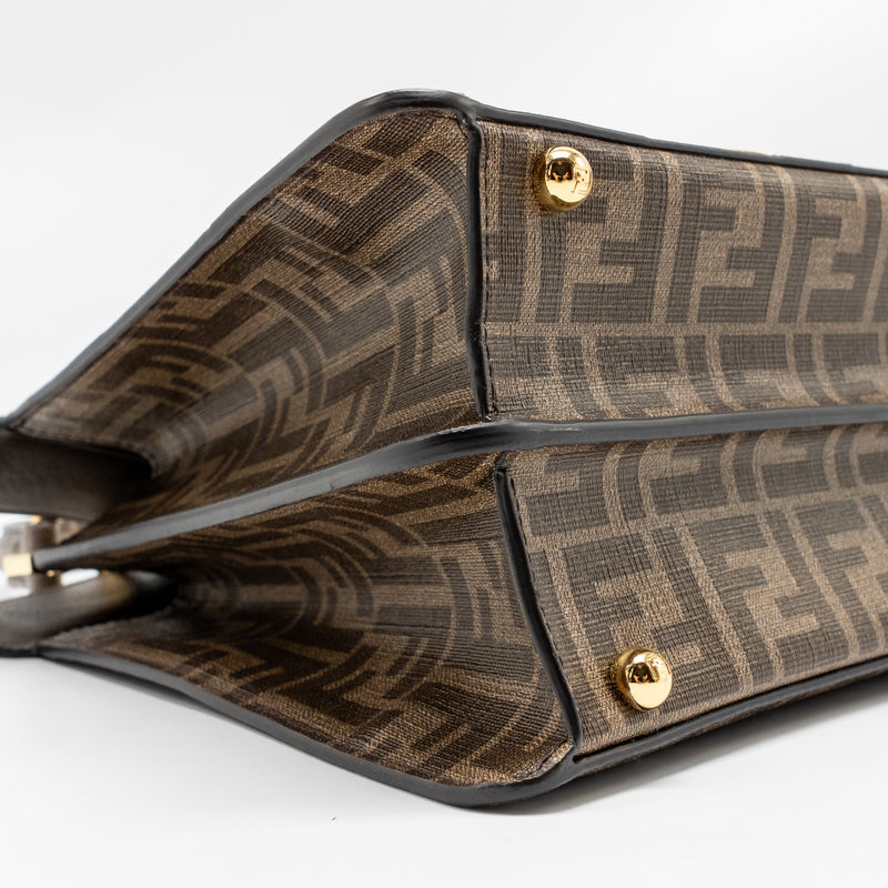 Fendi Peekaboo ISeeU Antonio Lopez Zucca coated canvas multicolour GHW