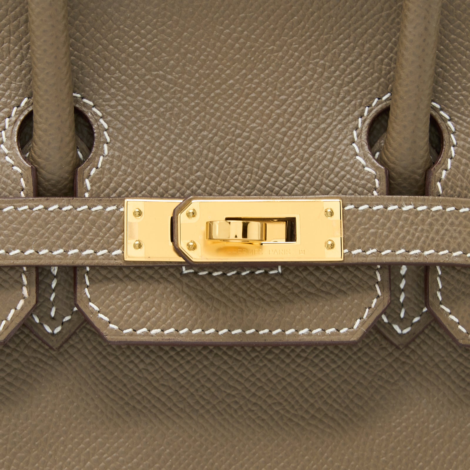 Hermes Birkin 25 Epsom Etoupe GHW Stamp Z