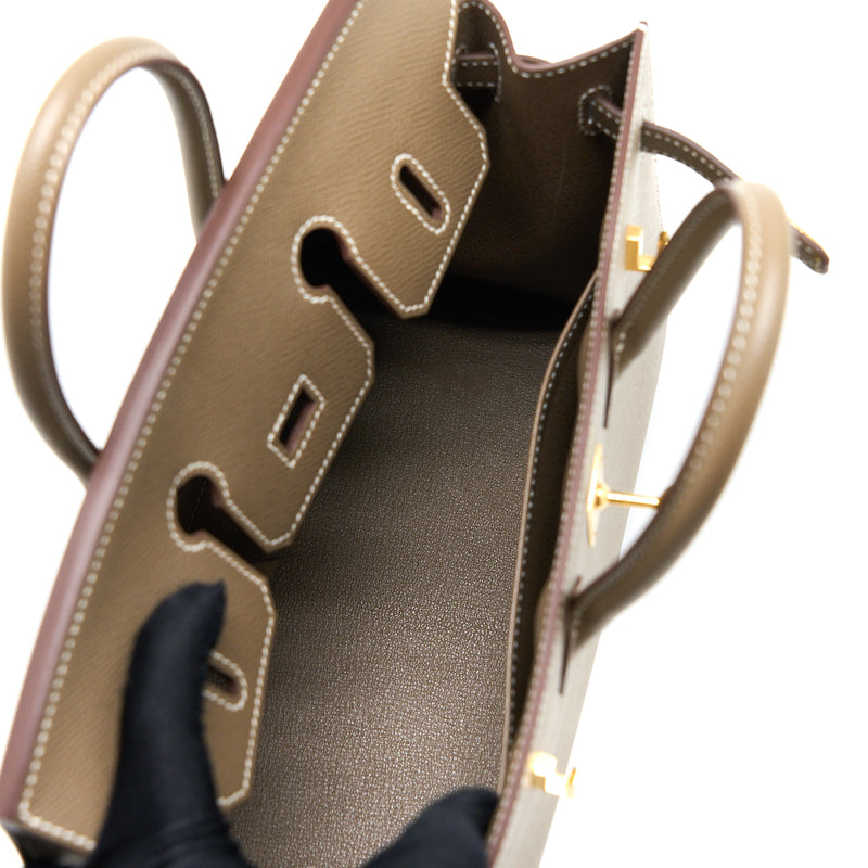 Hermes Birkin 25 Epsom Etoupe GHW Stamp Z