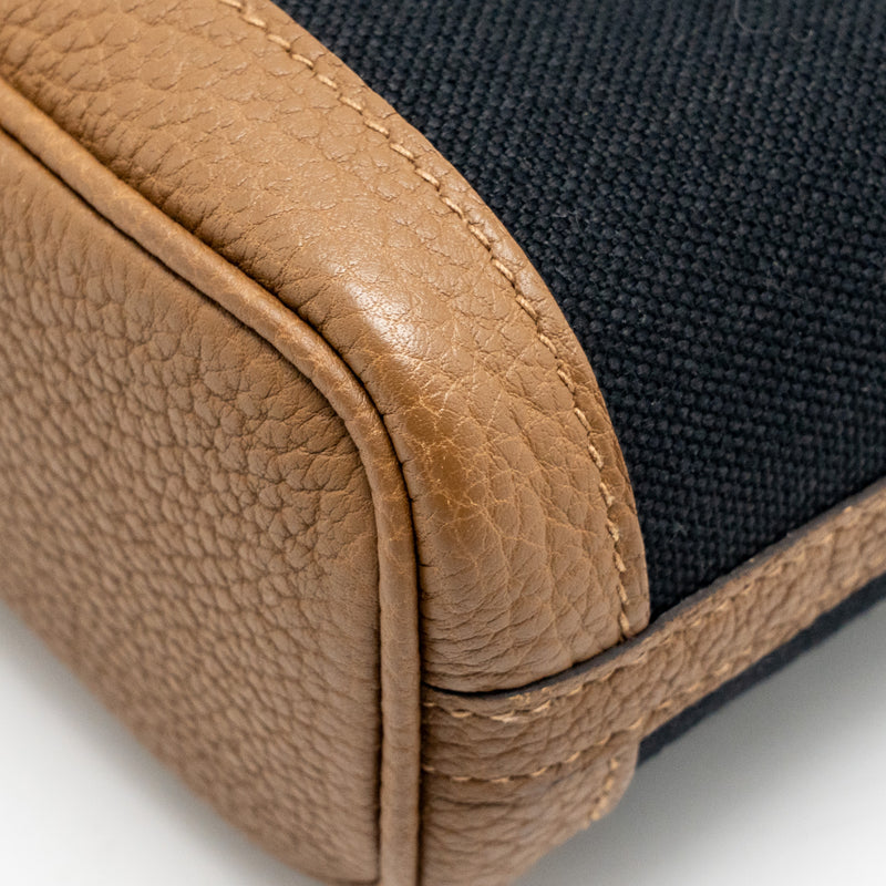 Hermes Garden File 28 Canvas/Negonda Black/Beige De Weimar SHW Stamp U