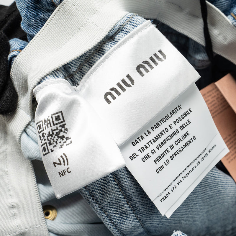 Miu miu Size 26 Denim Shorts Cotton Blue