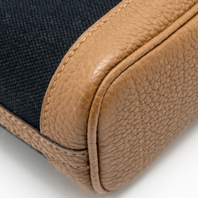 Hermes Garden File 28 Canvas/Negonda Black/Beige De Weimar SHW Stamp U