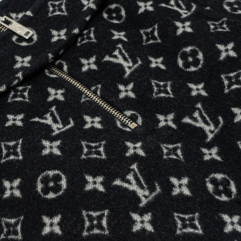 Louis Vuitton size 34 Mini Skirt wool monogram print black