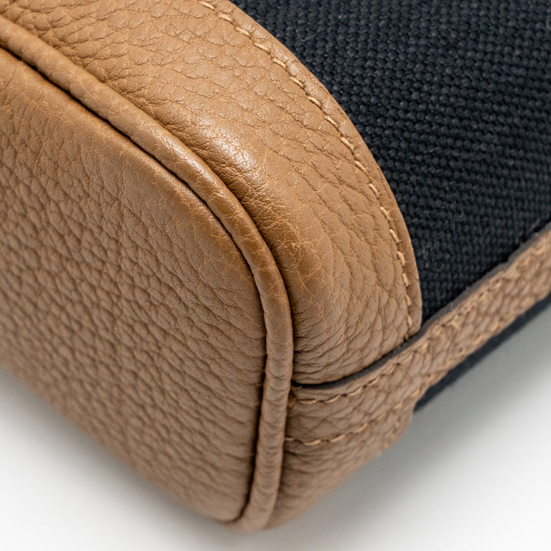 Hermes Garden File 28 Canvas/Negonda Black/Beige De Weimar SHW Stamp U
