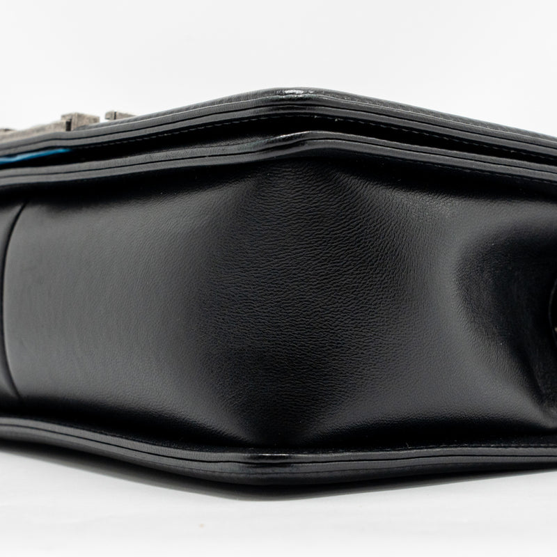 Chanel Medium Boy Bag Lambskin Black Ruthenium Hardware