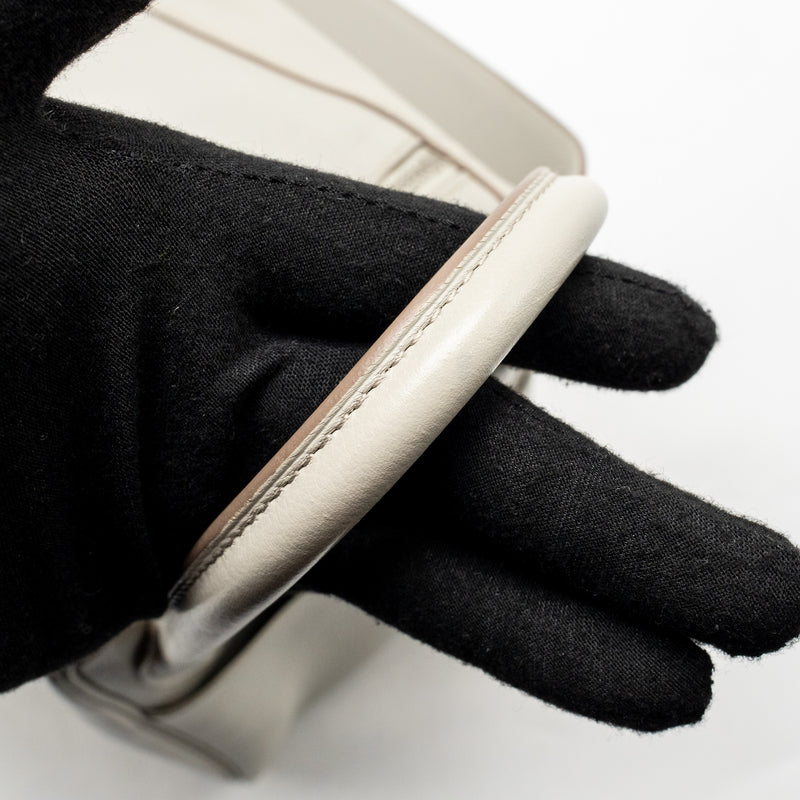 Hermes Lindy 30 Evercolor Gris Pearl SHW stamp square Q