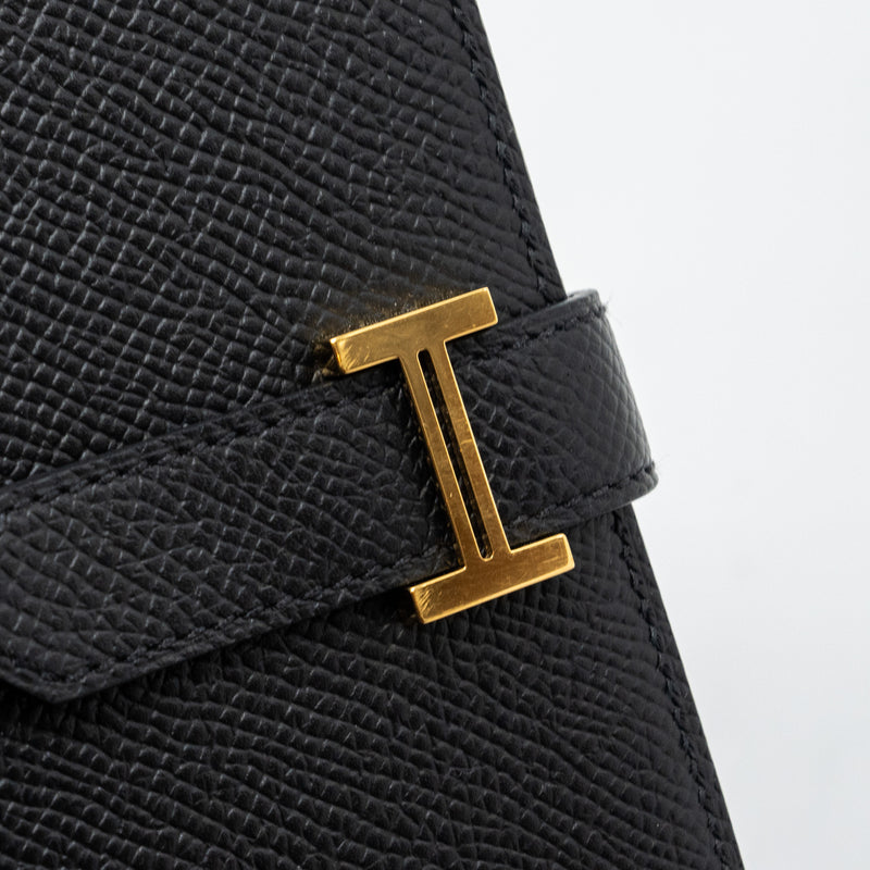Hermes Bearn Long Wallet Epsom Black GHW Stamp C