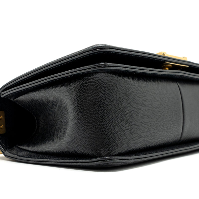 Chanel Medium Classic Boy Bag Caviar Black GHW