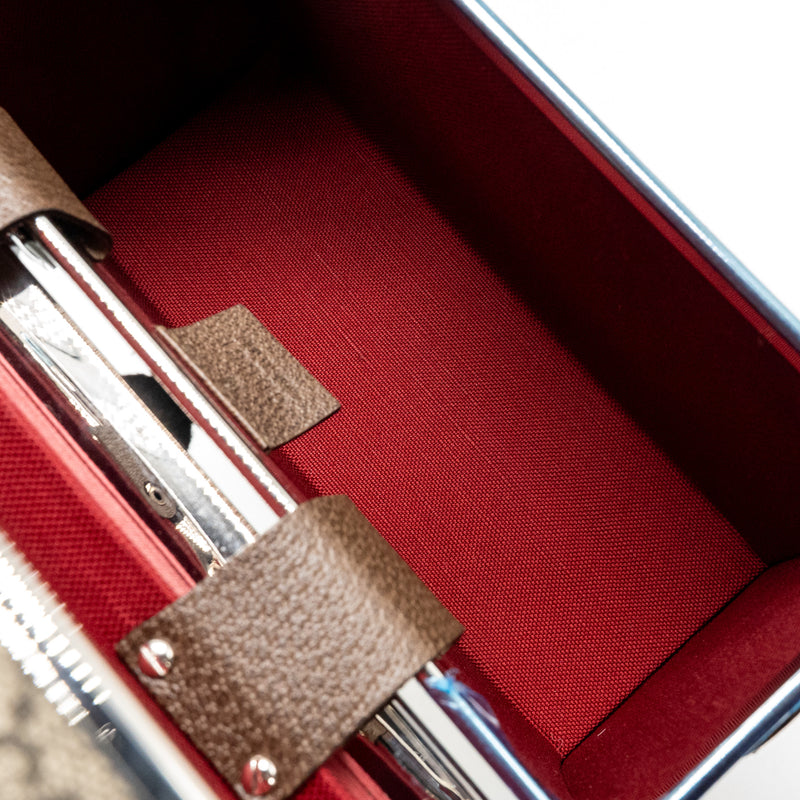 Gucci Globe Trotter GG beauty case canvas brown SHW