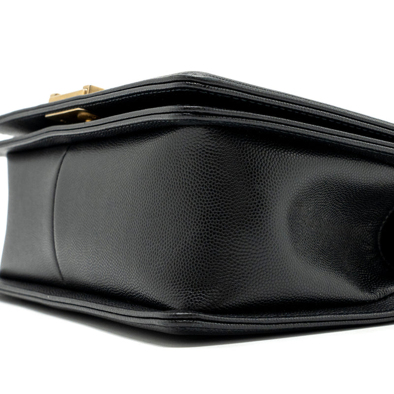 Chanel Medium Classic Boy Bag Caviar Black GHW