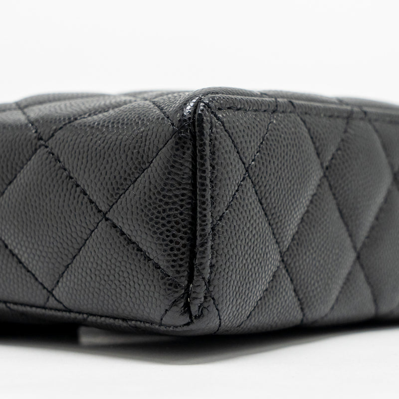 Chanel Top handle Vanity Bag with Chain Caviar Black GHW (Microchip)