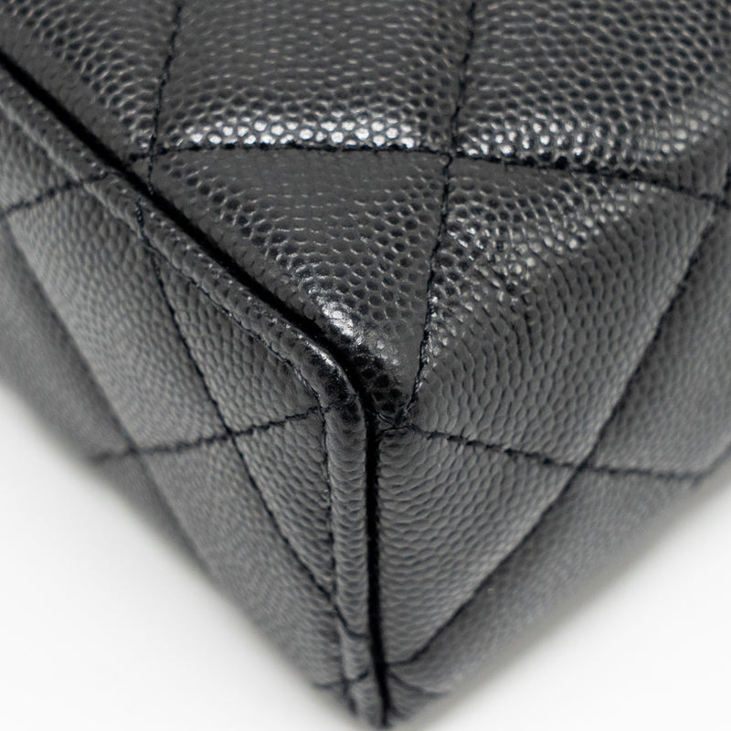 Chanel Top handle Vanity Bag with Chain Caviar Black GHW (Microchip)