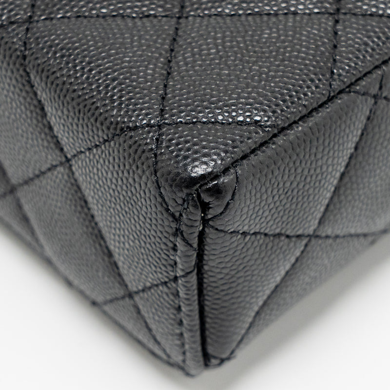 Chanel Top handle Vanity Bag with Chain Caviar Black GHW (Microchip)