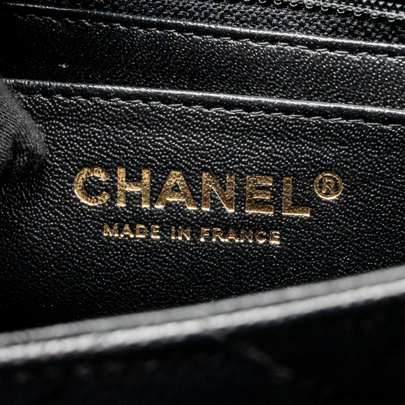 Chanel Mini Square Flap Bag Caviar Black LGHW