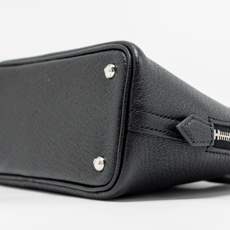 Hermes mini bolide chevre Mysore black SHW Stamp W