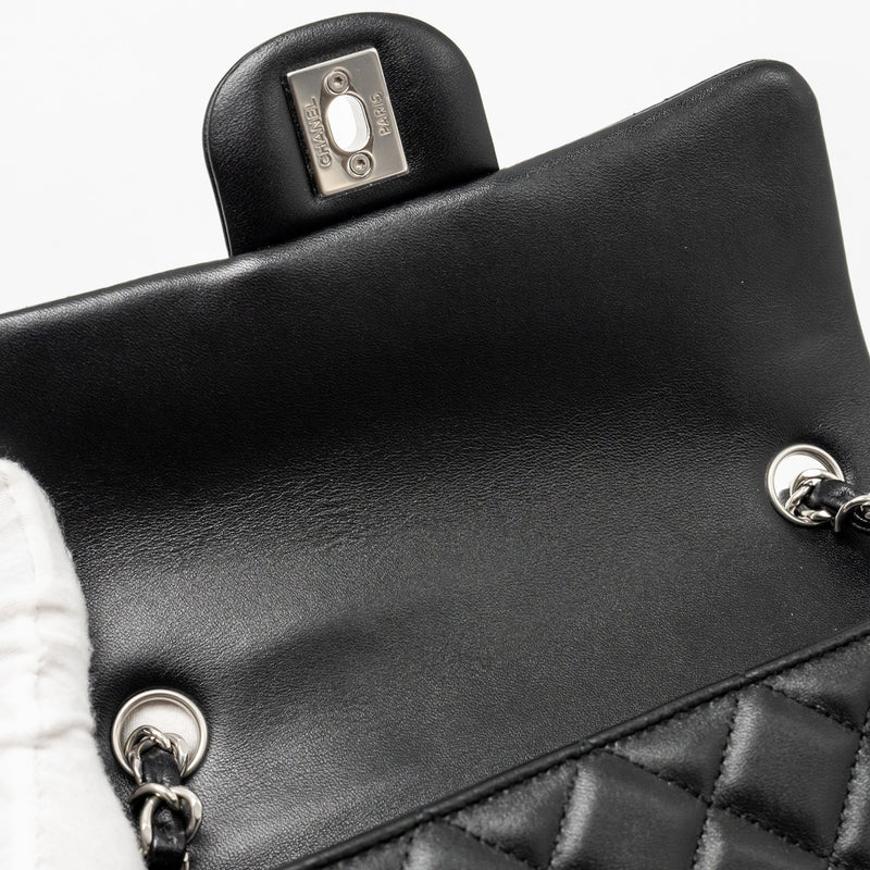 Chanel Mini Rectangular Flap Bag Lambskin Black SHW(microchip)