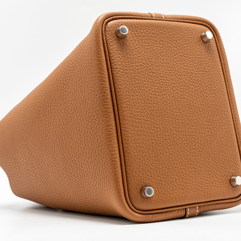 Hermes Picotin 18 Lock Bag Clemence Gold SHW Stamp B