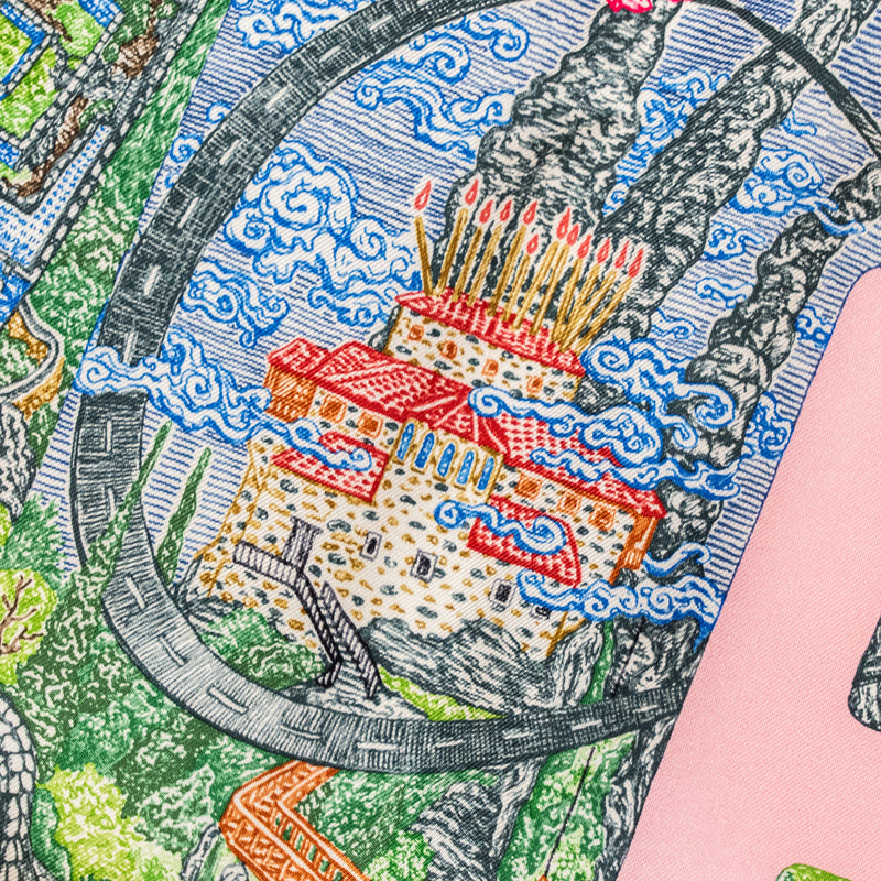 Hermes 90x90CM Eleftheria Silk Scarf Multicolour