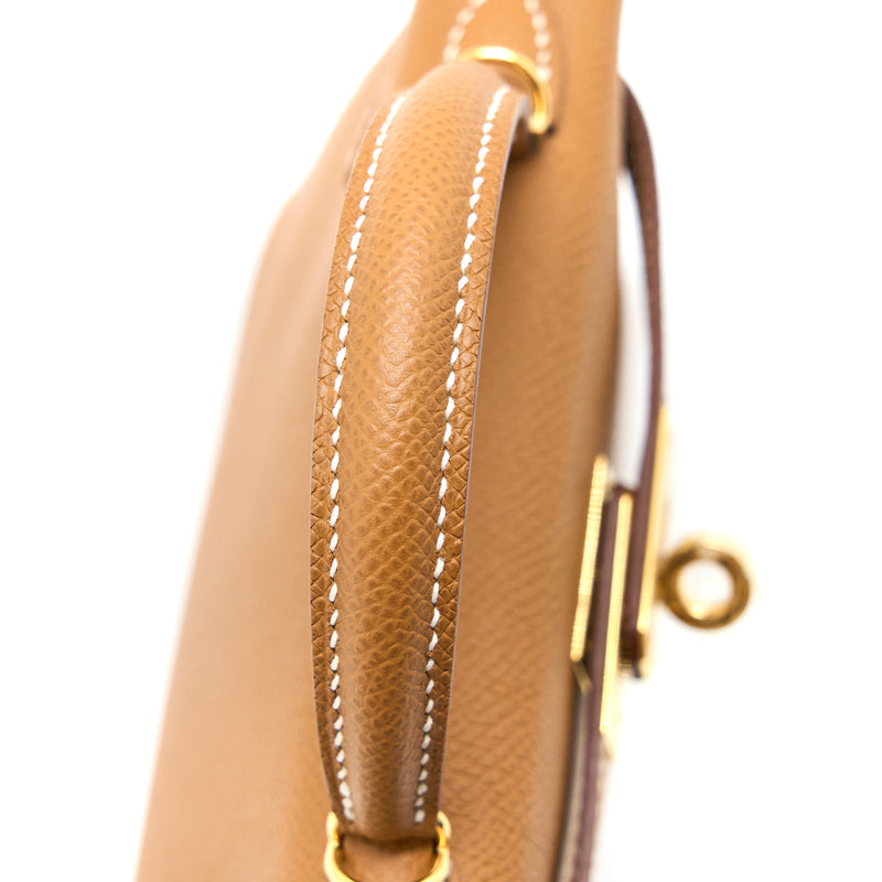 Hermes Mini Kelly Epsom Gold GHW Stamp B