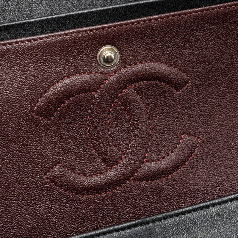 Chanel Medium Classic Double Flap Bag Lambskin Black SHW