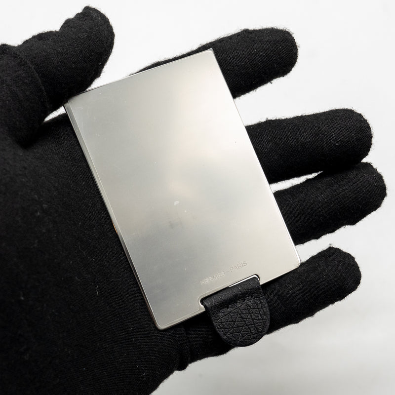 Hermes Constance 24 Ostrich Black SHW Stamp K