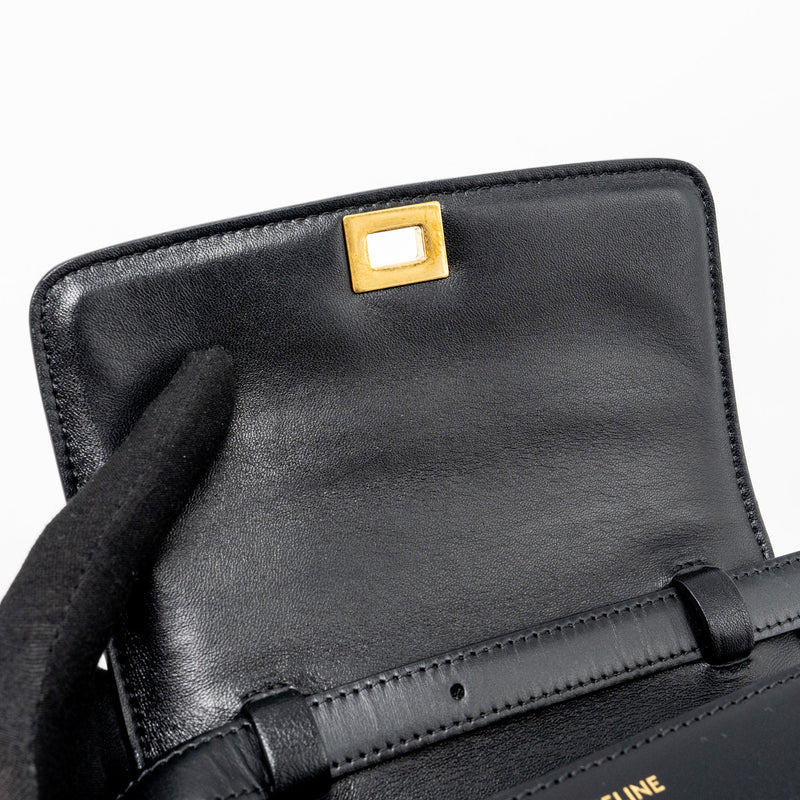 Celine Mini Classic Box Bag Calfskin Black GHW