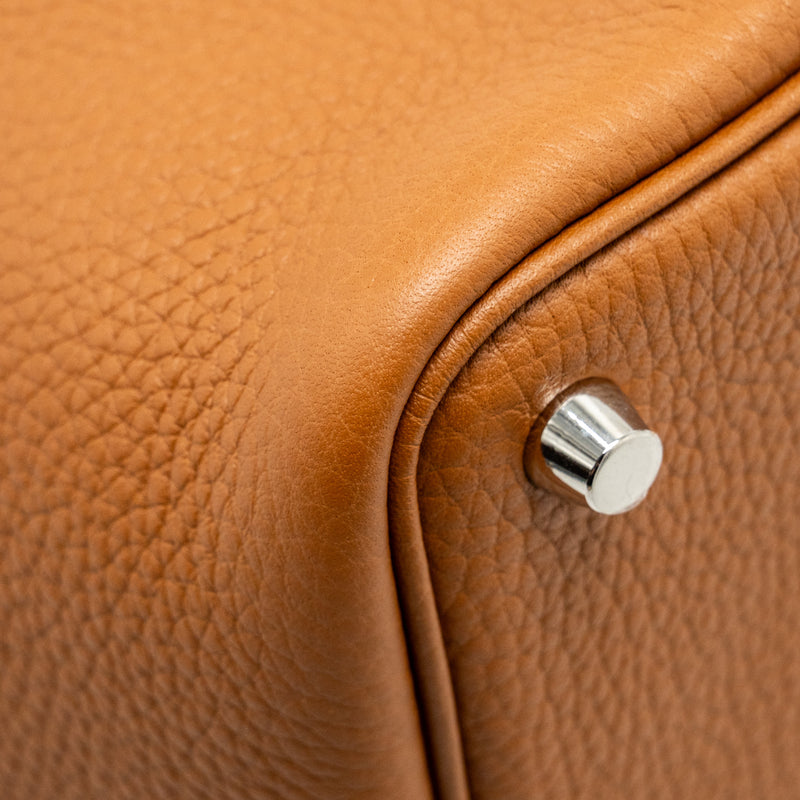 Hermes Picotin 18 Lock Bag Clemence Gold SHW Stamp B