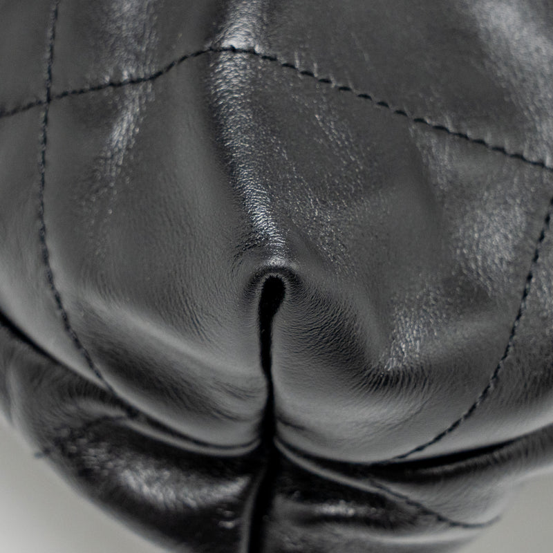 Chanel Small 22 Shiny Calfskin Black SHW (Microchip)