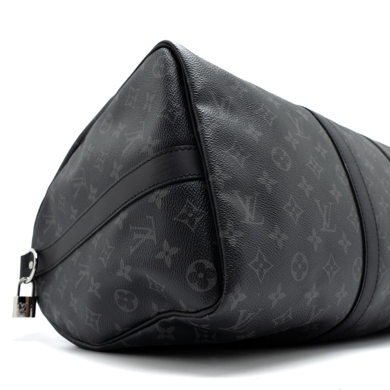 Louis Vuitton Keepall Bandoulière 45 Monogram Eclipse Canvas SHW