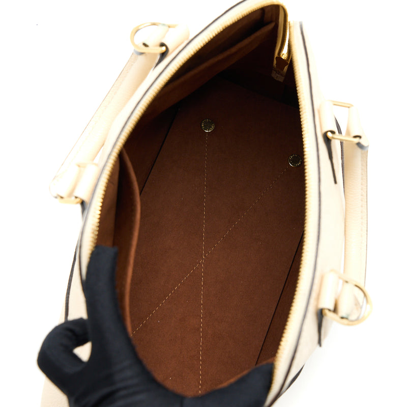 Louis Vuitton Cream Monogram Empreinte Leather Neo Alma BB Satchel