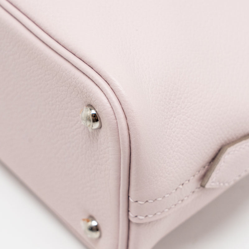 Hermes mini bolide evercolor mauve pale/ caramel SHW stamp B