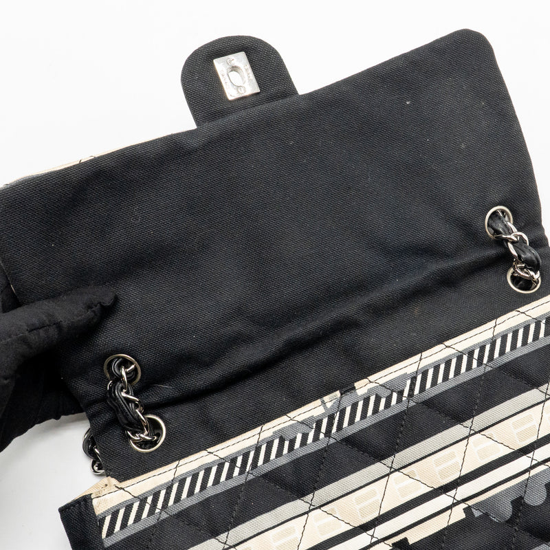 Chanel Le Train Flap Bag Fabric Multicolour SHW