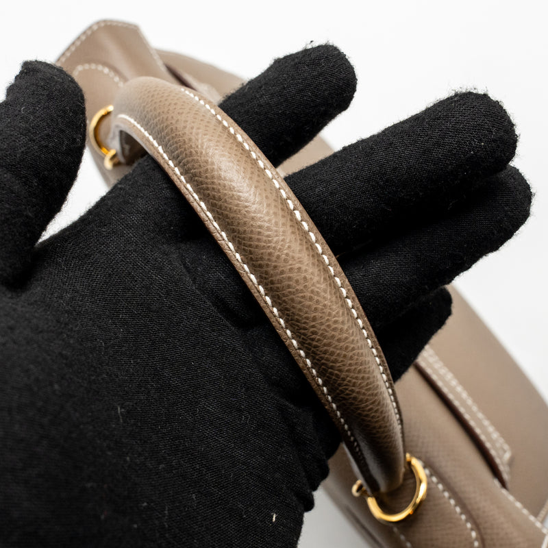 Hermes Kelly 28 Epsom Etoupe GHW stamp Z