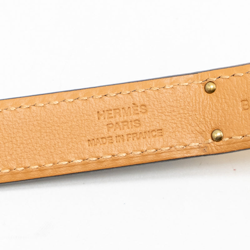 Hermes Kelly 18 Belt Epsom Black GHW Stamp B