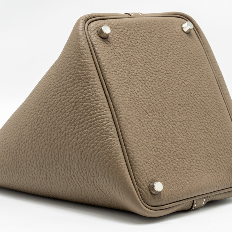 Hermes Picotin 18 Lock Bag Clemence Etoupe SHW Stamp W