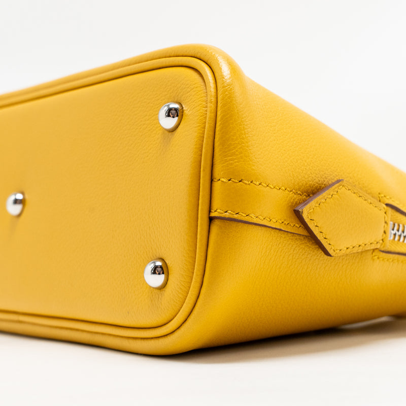 Hermes Bolide 1923 25 Evercolor Jaune Amber / Rose Ete SHW Stamp U